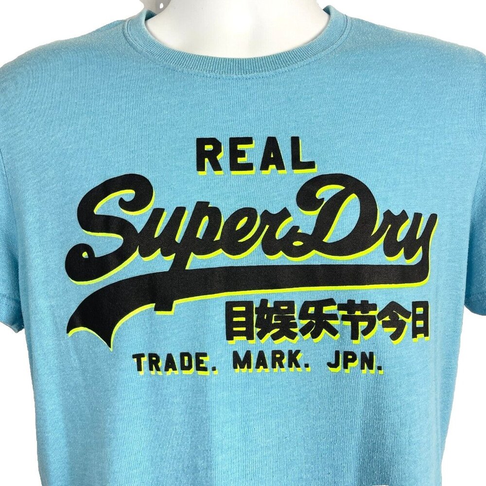 SuperDry Real Trade Mark JPN Raised Logo M T-Shirt size Medium Mens 40x27in